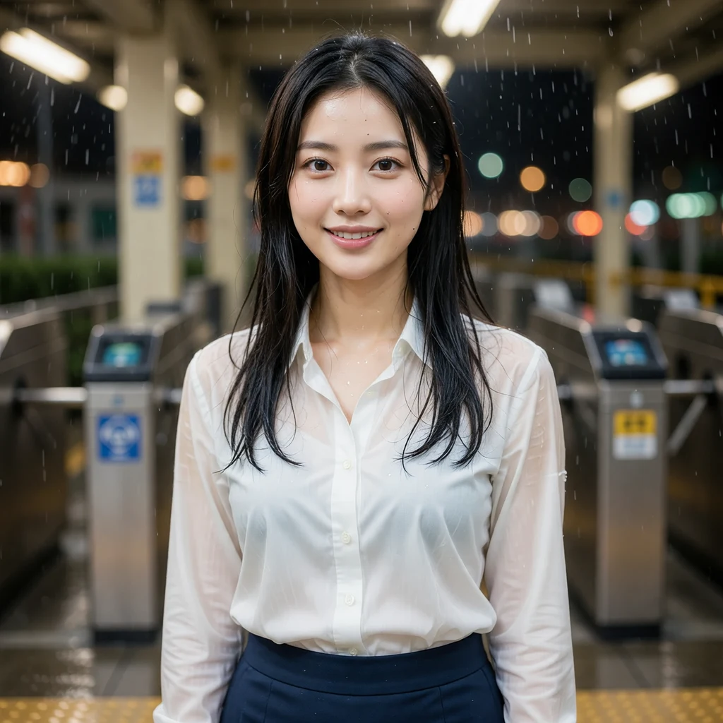 雨の帰り道